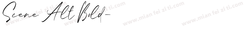 Scene Alt Bold字体转换